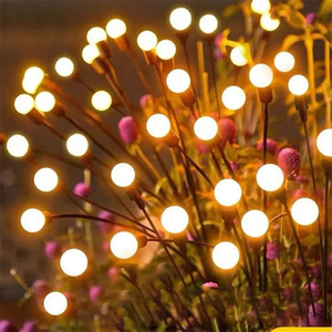 2 Packs 6Leds/8Leds/10Leds Lumière Solaire Extérieure IP65 Waterproof Fairy Garland Firefly Lights Christmas Party Garden Path - Product Image 4