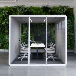 Modular Acoustic Office Pod Soundproof Cabin for Shared Workspace Team Huddles - Product Image 1