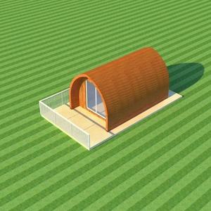 Module circulaire à dôme, cabane à bulles, cabane, chalet, cabane, berceau, lodge, parasol, housset, benab, mainbonnette, hangar, Igloo - Product Image 2