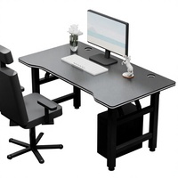 Bureau pliable, plateau en MDF fibre de carbone, structure en acier robuste, table d'écriture portable pour ordinateur pour bureau à domicile et étude