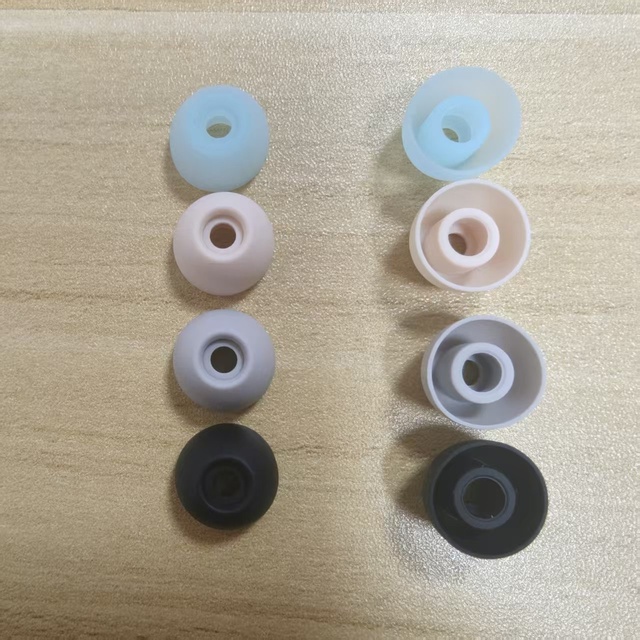 Replacement Silicone Ear Tips for B&O Beoplay EX Soft Comfort Noise Isolating Caps Semi Transparent Soft Earbuds