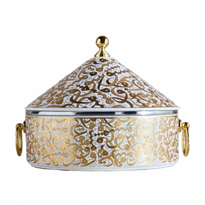 Offre Spéciale Ramadan : Chauffe-Plats Commercial en Acier Inoxydable avec Gravure Arabe, Durable et Anti-Rouille, Capacité 4-5L, Casseroles et Marmites - Product Image 4