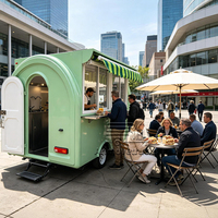Kommerzieller Food-Trailer für Hot Dogs, Pizza und Burger mit Klimaanlage für Mobile Gastronomie