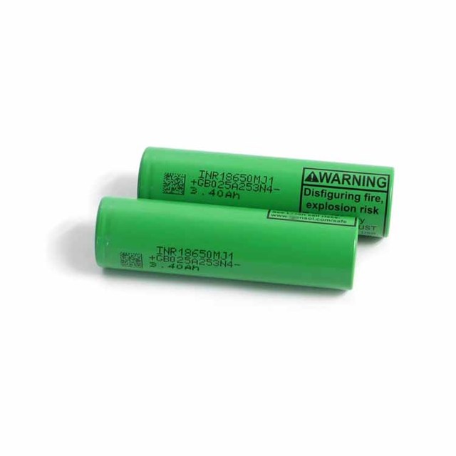 18650 MJ1 Flat Top 3500mAh Rechargeable Li-ion Battery Cell 10A Discharge for Drone Vacuum Cleaner Devices