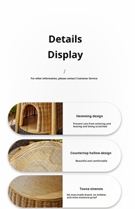 Style <span class=keywords><strong>scandinave</strong></span> bois massif indonésie rotin canapé japonais table d'appoint <span class=keywords><strong>petite</strong></span> table basse chat maison chat chenil chien maison - Product Image 6