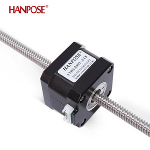 HANPOSE Nema17 สเต็ปเปอร์มอเตอร์แรงบิดสูงความแม่นยำสูง 28N CM 1.3A 42HA34/40/48/60-T8*<span class=keywords><strong>2</strong></span>/4/8 50-500 มม. มอเตอร์แบบสกรูทะลุแกน - Product Image 6