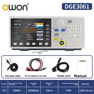 Generador de Señales de Forma de Onda Arbitraria de Doble Canal OWON DGE3032/3062 Lilliput - Product Image 6