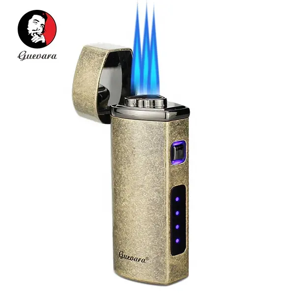Guevara electric usb windproof cigarette lighter rechargeable lighter electric