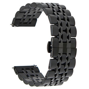 Lionorm Luxe <span class=keywords><strong>7</strong></span> Perles Lien Bracelet 20mm 22mm Bracelet De Montre En Acier Inoxydable Bracelet De Poignet En Métal pour Montres Intelligentes - Product Image 1
