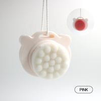 Échantillons gratuits Logo privé personnalisé ou brosse nettoyante faciale double-face portable en forme de panda en couleur