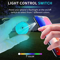 CRESTGOLF Nouvelle balle de golf lumineuse améliorée, balle de golf activée par la lumière, balles LED colorées pour le golf nocturne