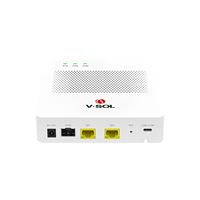 Mini GPON OLT dengan 10G SFP+ Uplink V1600GS-R Terminal Jalur Optik Manajemen Cloud 1:64 Split Perangkat FTTH