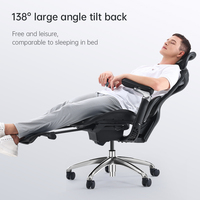 SIHOO Mobilier de Bureau Moderne C300 Chaise de Bureau Exécutive de Luxe en Maille avec Accoudoirs Réglables 6D