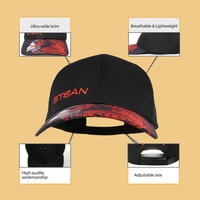 Gorra de Béisbol Personalizada de Alta Calidad Unisex de 6 Paneles con Logotipo Bordado, Visera Curva, Deportiva, Informal, Transpirable, Impermeable, 100% Algodón