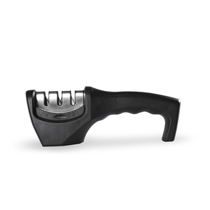 China <strong>Supplier</strong> Factory Direct Sale Free Sample New Model <strong>3</strong> <strong>Stages</strong> Non slip Rubber Handle <strong>Knife</strong> <strong>Sharpener</strong>