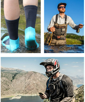 Chaussettes imperméables pour la pêche, la chasse, les sports, la course à pied, le cyclisme, respirantes, résistantes à l'eau, personnalisées
