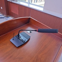 Système de microphone audio de bureau sans fil à col de cygne professionnel sans fil pour la conférence de salle de table de réunion