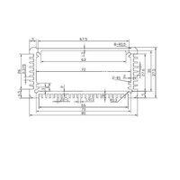 Boîtier en aluminium sur mesure 100*80*37.5mm avec dissipateur thermique, anodisé argent, IP54, pour contrôle, boîtier de projet électronique PCB