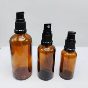 5ml-100ml Tea-colored Essential Oil Glass Bottles - Wholesale <b>Spray</b> & Lotion <b>Pump</b> Bottles with Logo Printing - Product Image 3