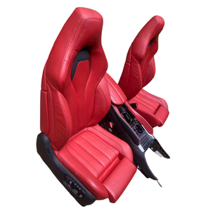 Sièges rouges de haute qualité pour BMW X5M, intérieur X5M F85, sièges avant et arrière, panneaux de porte, tableau de bord, sellerie - Product Image 2