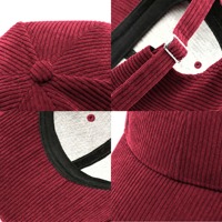 Casquette de baseball en velours côtelé, logo personnalisé, structurée, 6 panneaux, broderie 3D, unisexe, chapeau de sport, chaude, automne-hiver, homme femme