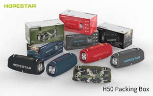 Altavoces portátiles inalámbricos H50 Hopestar para exteriores, resistente al agua IPX4 con asa para el hogar, caja de fiesta de regalo, Boombox FM - Product Image 6