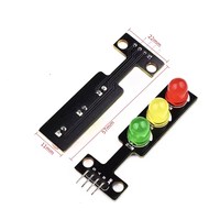 LED Trafik Işığı Modülü 5V 3 Renkli, Dijital Sinyal Çıkışı Elektronik Yapı Taşları Raspberry Pi DIY LED Trafik sinyali Modülü