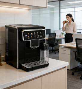 เครื่องชงกาแฟเอสเพรสโซ่อัตโนมัติเชิงพาณิชย์ สแตนเลสอิตาลี ควบคุมอุณหภูมิด้วยหน้าจอสัมผัส ฟังก์ชั่นตั้งโปรแกรมได้ 12 โปรแกรม - Product Image 3
