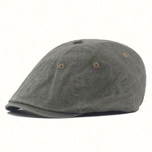 Casquette Gavroche Unie Lavée en Acrylique, Coton et Polyester pour Usage Promotionnel – Vente en Gros - Product Image 3