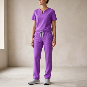 Nuevo Conjunto de Uniformes Médicos Quirúrgicos para Hospital, con Blusa de Manga Corta y Pantalones, para Mujer y Hombre, para Veterinarios, Doctores y Personal de Cirugía - Product Image 2