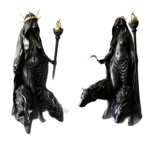 Gothique Hekate Résine Sculpture Écologique <span class=keywords><strong>Sorcellerie</strong></span> Autel Statue Sombre <span class=keywords><strong>Déesse</strong></span> Décor Occulte Collection Figurine - Product Image 1