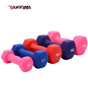 Juegos de pares de pesas de mano antideslizantes 0,5-<span class=keywords><strong>10</strong></span> KG 1-20 LB libras Hex Neopreno Mancuernas Básicas Recubiertas de vinilo Mancuernas de peso de mano - Product Image 3