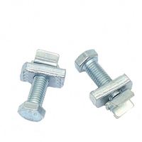 Support de fixation pour profilé en U avec tige filetée en acier galvanisé, boulon de renfort, fixation de cadre sismique, matériel de montage PV pour appartement et villa