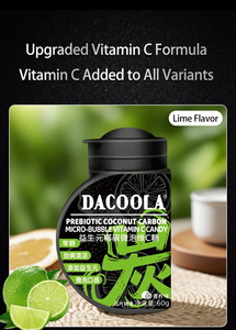 Tabletas de Caramelo con Vitamina C, Carbón de Coco Prebiótico y Burbujas, Fabricante OEM, Etiqueta Privada, Venta al Por Mayor - Product Image 6