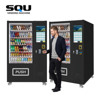 Vente flash - Distributeur automatique de boissons et de collations intelligent SQU - Capacité de 300 à 600 pièces - Paiement sans argent liquide - Garantie d'un an - Pour écoles et bureaux