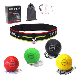 Nuevo Material de PU Cinturón de nailon Bola de reacción de boxeo Casco Equipo de entrenamiento de lucha libre Bola de velocidad para bolas de velocidad de perforación - Product Image 1