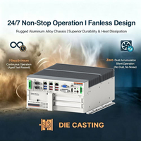 Ordinateurs industriels embarqués sans ventilateur avec rail DIN, WiFi/4G/5G, processeurs Core I9/i7/i5/i3