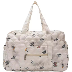 Bolsa de pañales para mamá, acolchada y suave, bolsa de maternidad con bordado, de algodón, para llevar al hombro, para viajes. - Product Image 5