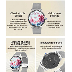Montre connectée pour femmes FW45 1.32 pouces AMOLED BT5.0 NFC HC3605 AB5691G IP67 Moniteur de bien-être HRV O2 Wellness Wearfit Pro - Product Image 3