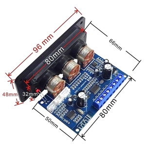 <span class=keywords><strong>Bt</strong></span> 5.0 功放音频板 2.1 低音炮扬声器扩音器 2x25w+50w 带面板 - Product Image 5