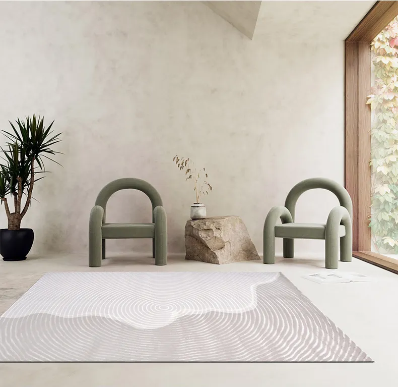 Tianshanwei — tapis de sol gris clair, original, Design moderne, doux, à motif nordique, pour salon