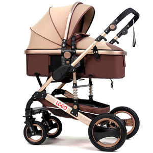 Poussette pliable légère en alliage d'aluminium, amortissement des chocs, position assise/allongée bidirectionnelle, paysage élevé, capacité de charge de 20 kg - Product Image 4