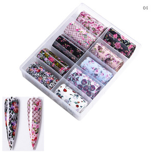 Popular 10 Colors Designer <strong>Transfer</strong> Rolls <strong>Nail</strong> Art <strong>Nail</strong> Foil for <strong>Nail</strong> Decoration Supplies - Product Image 6
