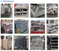 Tubes carrés en alliage d'aluminium de 2 mm d'épaisseur de Chine, 6061/6063/6082 T6, anodisés, services de pliage et de soudage
