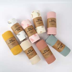 ผ้าห่มมัสลินผ้าคอตตอนพิมพ์ลายปรับแต่งได้ผ้าห่มมัสลินนุ่มมาก - Product Image 1