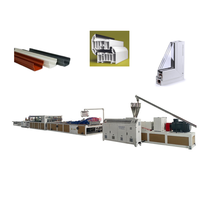 Machine d'extrusion automatique à double vis pour profilés PVC/UPVC/WPC, pour la production de cadres de fenêtres, de gouttières et de plaques