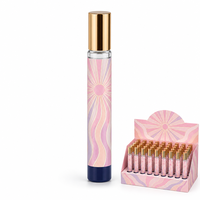 Flacon de parfum vide 35 ml, vaporisateur portable en verre cylindrique fin avec capuchon argenté, vente en gros, flacon de parfum personnalisé avec logo