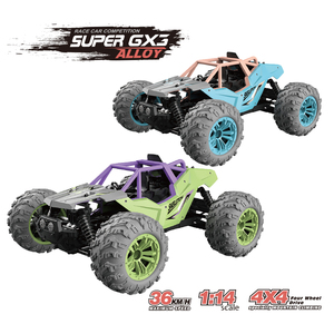 <span class=keywords><strong>Voiture</strong></span> télécommandée 2,4 G 4 canaux 1/14, <span class=keywords><strong>voiture</strong></span> télécommandée haute vitesse, buggy tout-terrain 4x4, véhicule télécommandé tout-terrain en alliage - Product Image 2