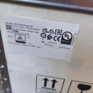 โปรโมชั่นร้อนแรง VFD750CP43B-00 75KW คอนเวอร์เตอร์ 3 เฟส 460 โวลต์ ไดรฟ์ปรับความถี่สำหรับมอเตอร์ - Product Image 6