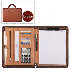 Custom Logo <b>A4</b> PU Leather Padfolio Case 3 <b>Ring</b> <b>Binder</b> Executive Folder for Business File Holder Promotional - Product Image 4